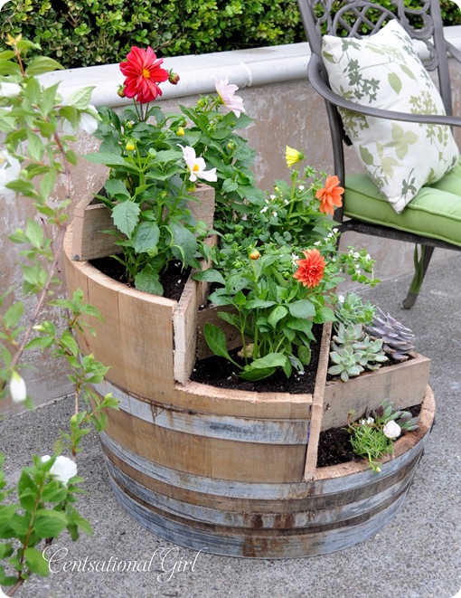 Repurposed Wine Barrel
