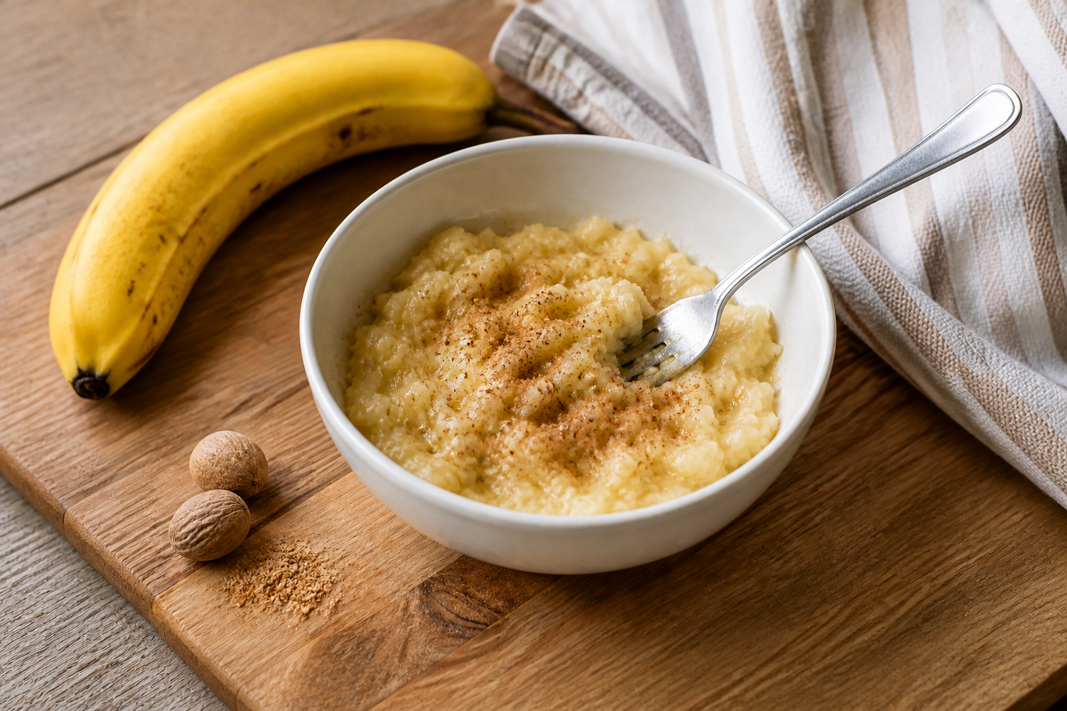 Nutmeg Sprinkled Over Mashed Banana: A Comforting Combination Worth Trying